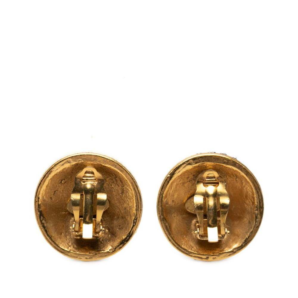 CHANEL Gold Logo Earrings - Picture 2 of 3